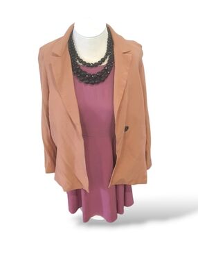 Zeagoo Dusty Mauve Midi Dress